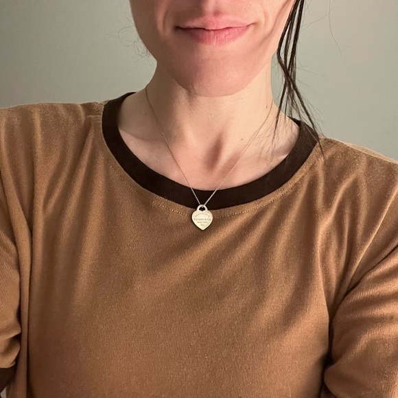 🌀please return to Tiffany & Co. 925 classic heart pendant silver necklace - Picture 13 of 13